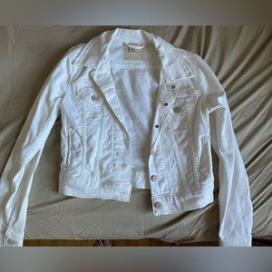 Levi’s white denim jacket